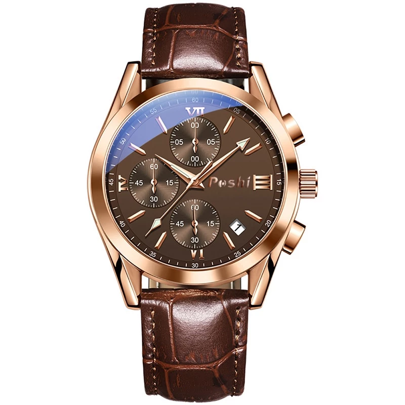 POSHI Quartz luminous Analog Causal Men's Watch