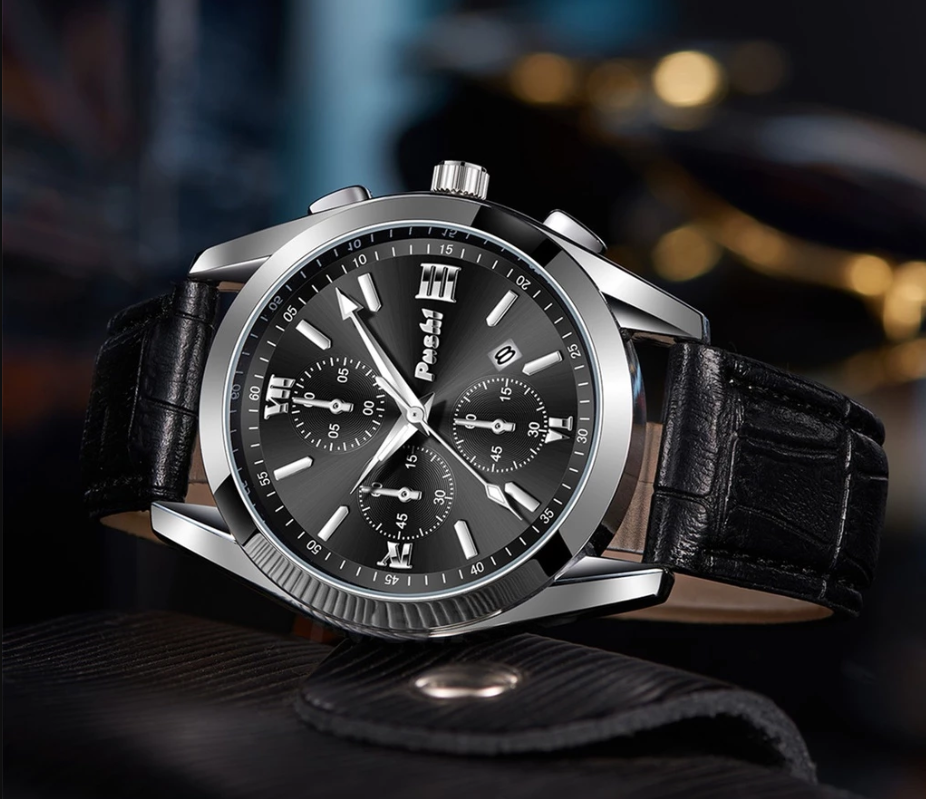 POSHI Quartz luminous Analog Causal Men's Watch